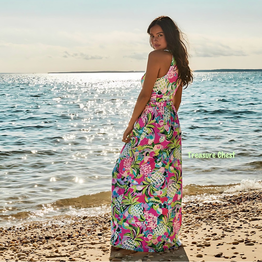 Lilly Pulitzer NWT Tallulah Maxi Dress Raise the Bar $198 Size XXS - Picture 6 of 11